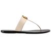 Gucci Кожаные сандалии с пряжкой Double G 497444 A3N00 9022
