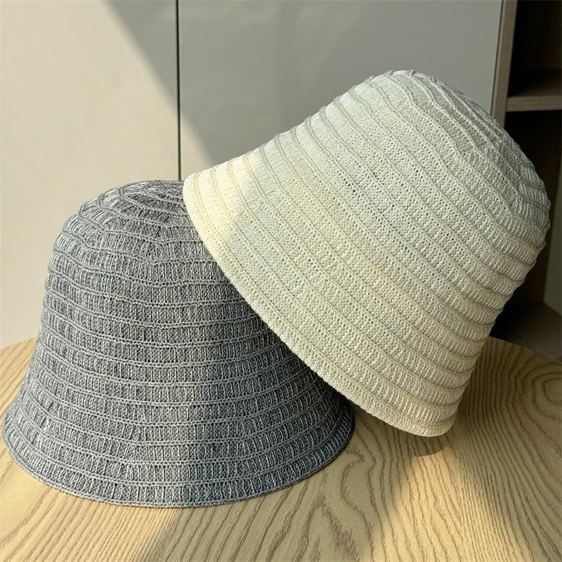 Fisherman's Hat Children's Summer Outdoor Weaving Hollow Breathable Sun Hat Leisure Sunscreen Bucket Hat