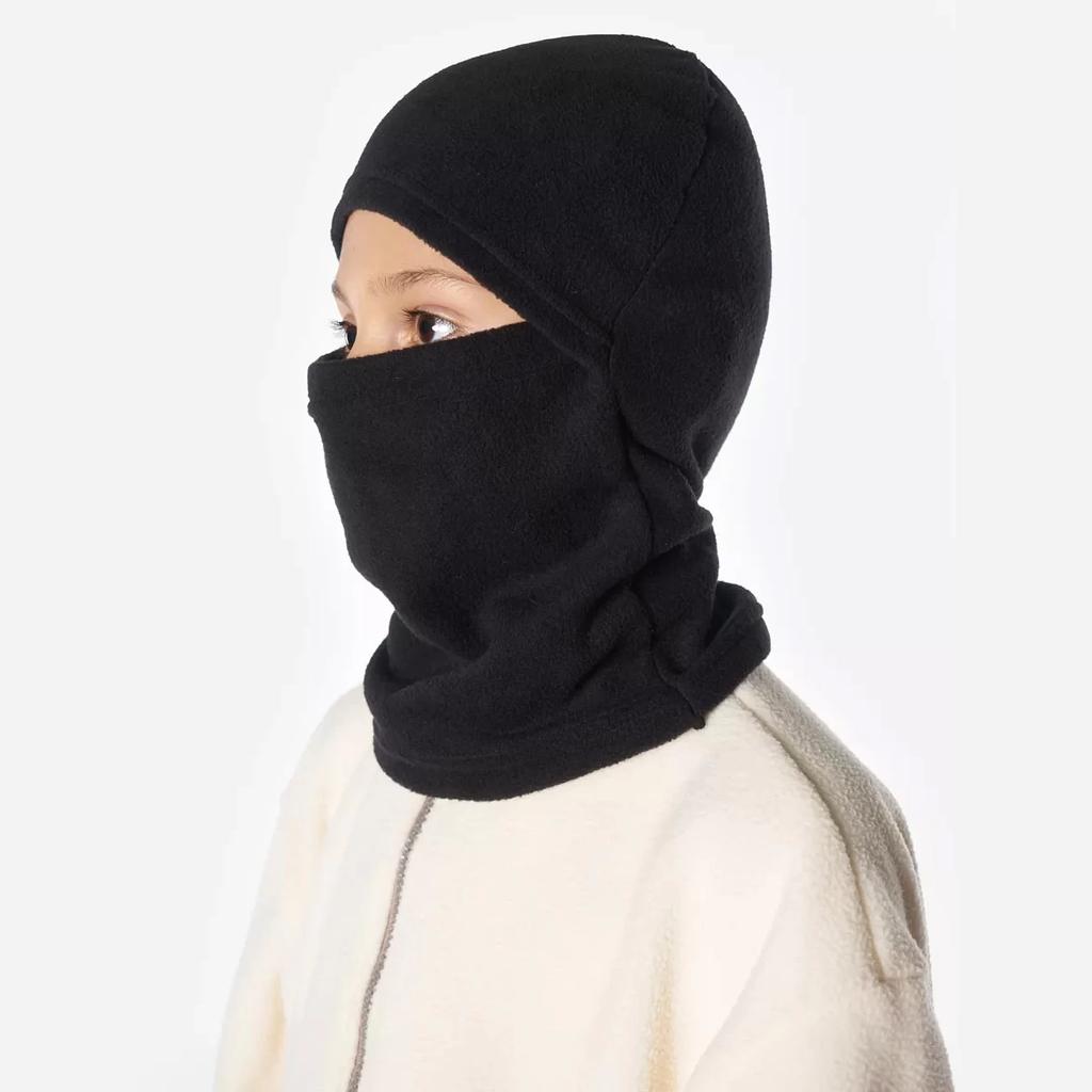 Балаклава дитяча багатофункціональна 3 в 1 зима PERTO фліс Чорний