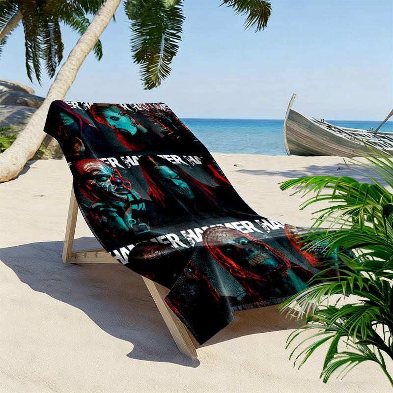 Metal Music Icons beach towel soft Beach towel for vacation photos quick-drying swim towel swim Outdoor pool towel beach Fashion Comfort beach towel