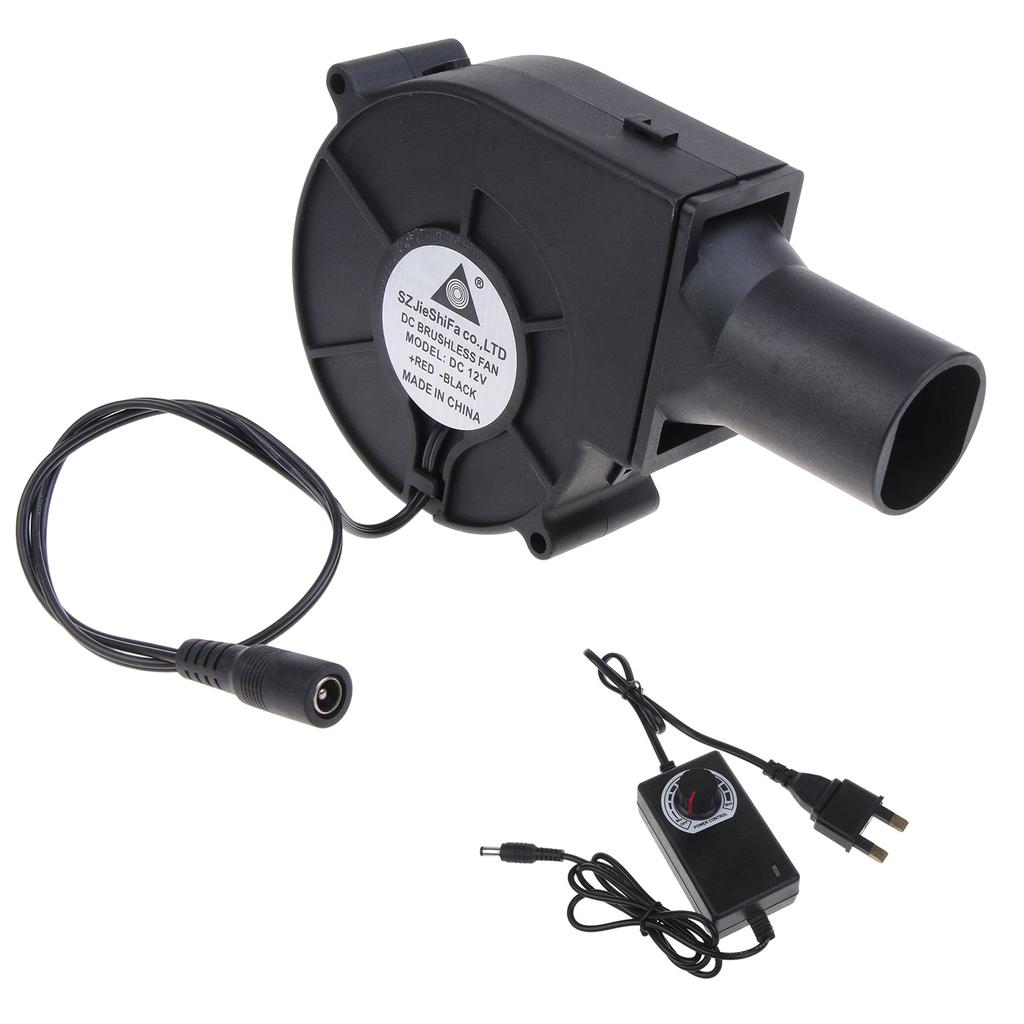110V 220V BBQ Fan Barbecue Heating Stove 3-12V Air Blower Cooking Grill Fan Adjustable Speed Charcoal Fire Starter 9733