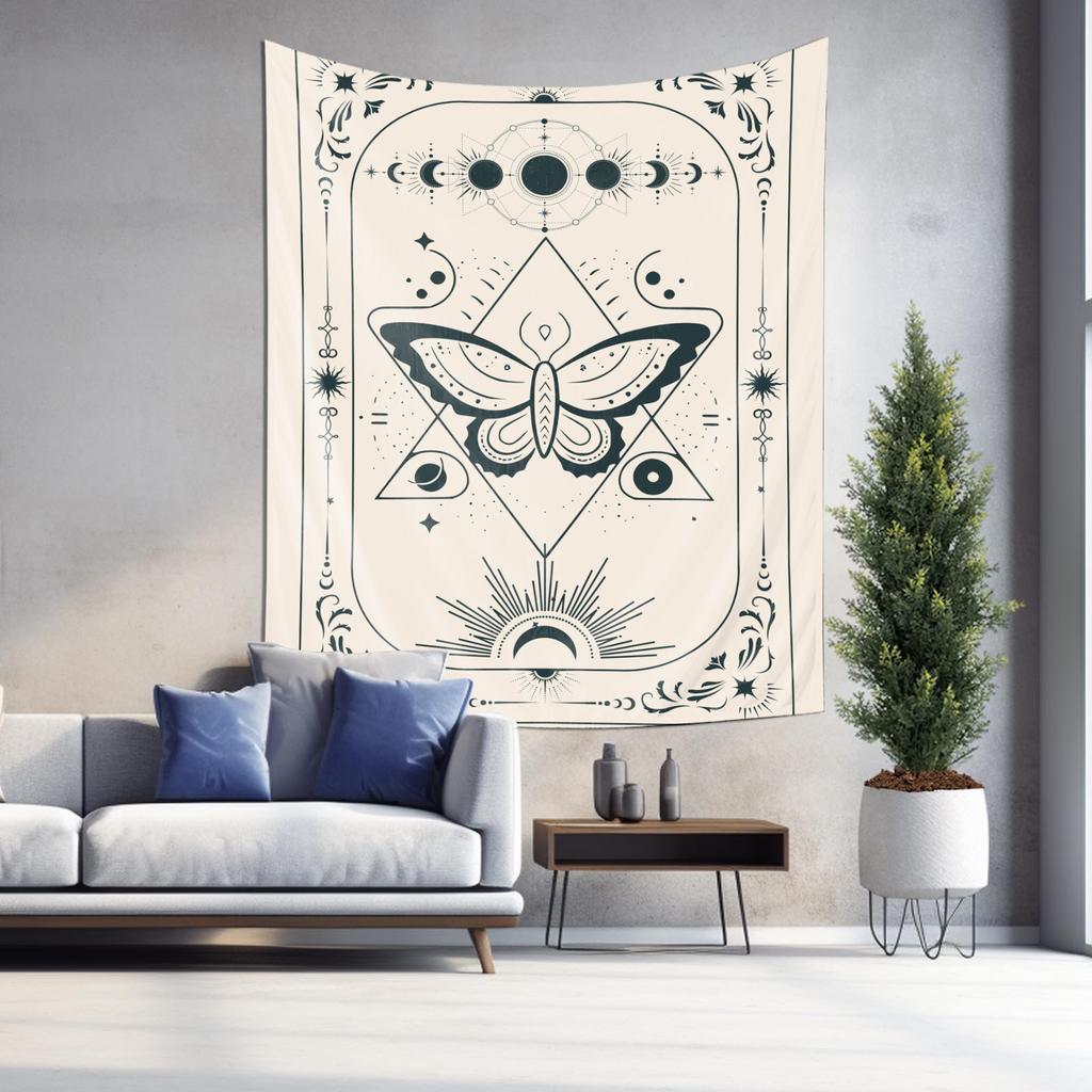 Mysterious Geometric Butterfly Tapestry Art Wall Decor New Choice for Home Decor