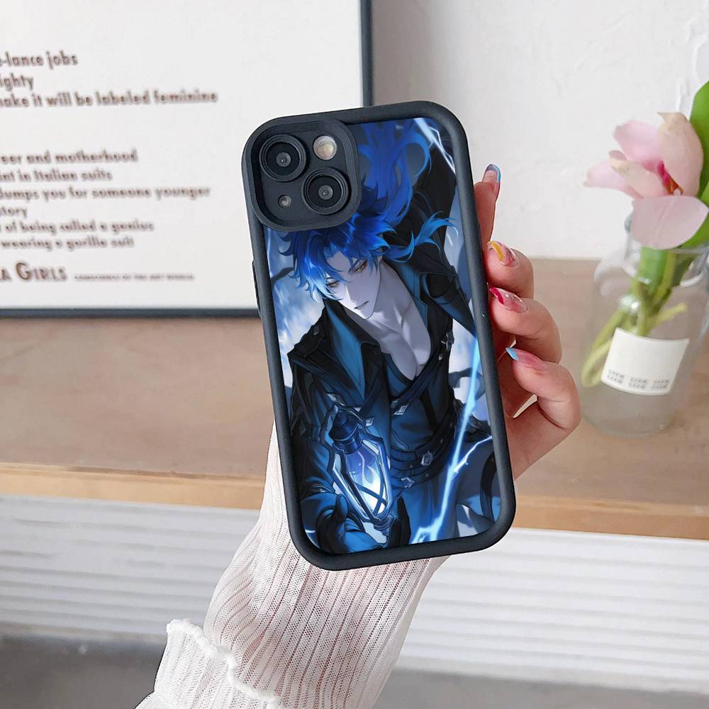 Чехлы для телефона Genshin Impact Flins для iPhone 17 16 15 14 13 12 11 Pro Max Plus