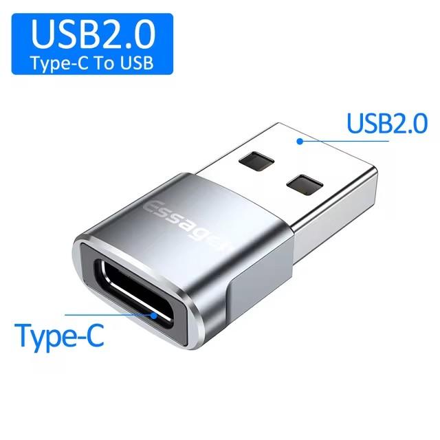 Essager USB Type C OTG Adapter Type-C USB-C Male To USB 3.0 Female Converter For Macbook Samsung S20 Huawei USBC OTG Connector