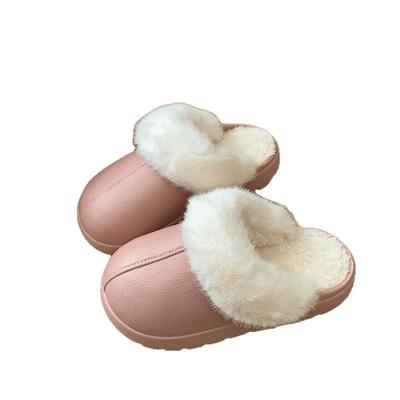 СъемныеВодонепроницаемыеХлопковые тапочки на толстой подошве для мужчин и женщин, Осень и Зима Нескользящие Домашние для ношения в помещении и на улице, Теплый пушистый хлопок