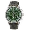 100 Jahre Chronograph Leather Strap Green Dial Quartz Z86804 Men's Watch
