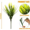 Artificial Plastic Simulated Green Plant 7 Fork Wheat Spring Grass Handle Bundle, Single Simulated Flower Home Gardening Decoration