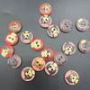 100 шт., деревянные пуговицы с рисунком котенка, сделай сам, швейная рубашка, сумки для скрапбукинга, декор
