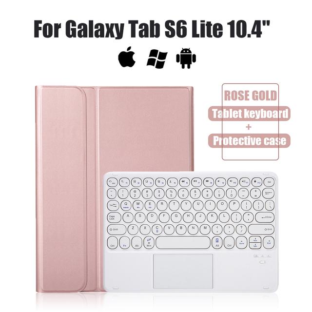 Для Samsung Galaxy Tab S6 Lite 10,4 SM-P610 SM-P615 Чехол для планшета Беспроводная Bluetooth-клавиатура Защитный чехол Windows Android IOS