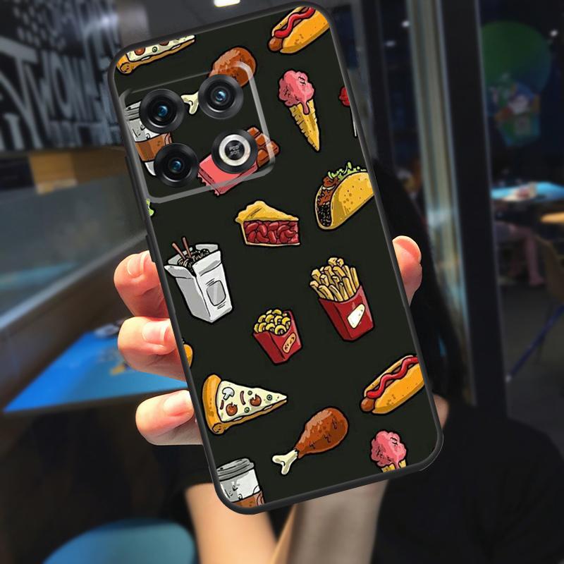 Pizza Sushi Food Donuts Funda For OnePlus 10T 8T 9RT 12 13 13R 11 9 10 Pro OnePlus Nord 4 CE 2 3 Lite N20 N30 Case