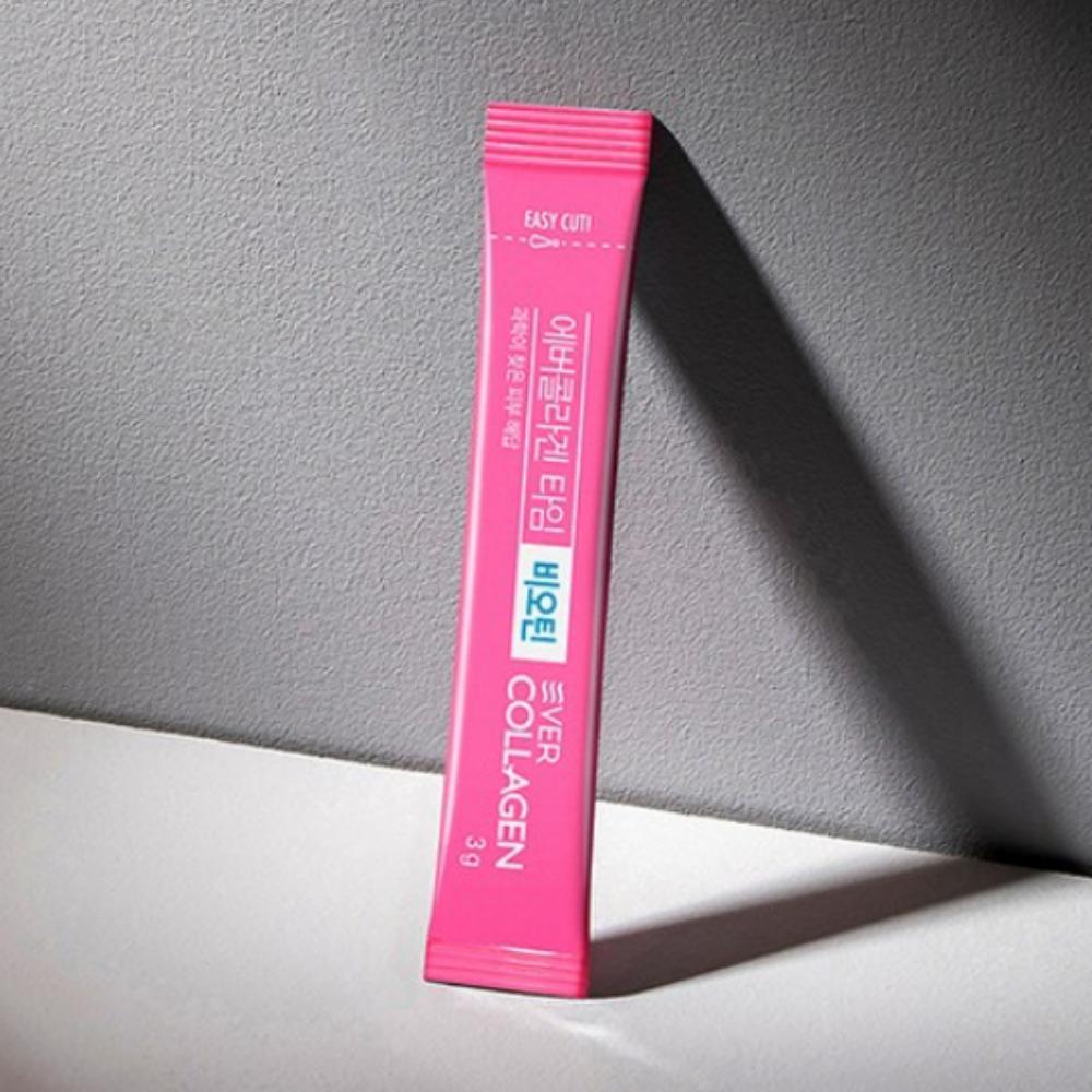 [Ever Collagen] Time Биотин Коллаген Порошок 50 стиков / Против морщин / Антивозрастной