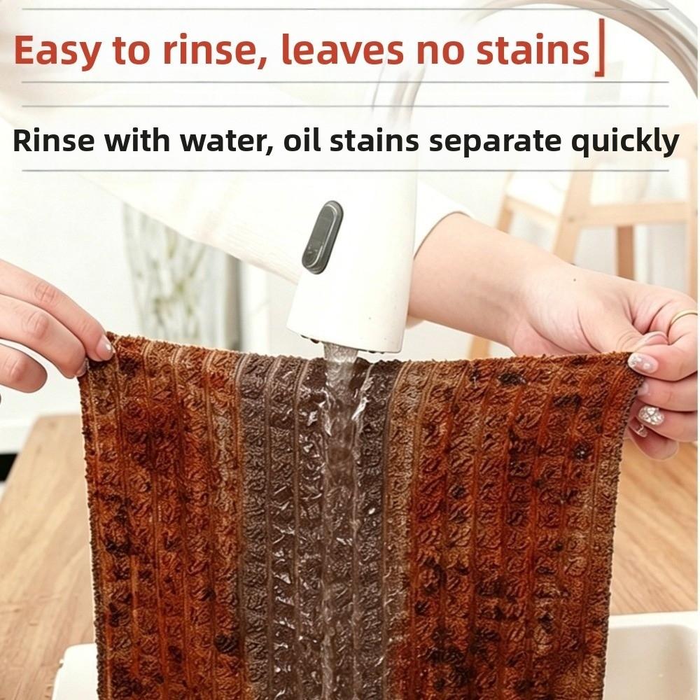 20Pcs/Roll Absorbent Dishwashing Cloths Tear Away Cloth Roll Kitchen Cleaning Cloths Wet and Dry