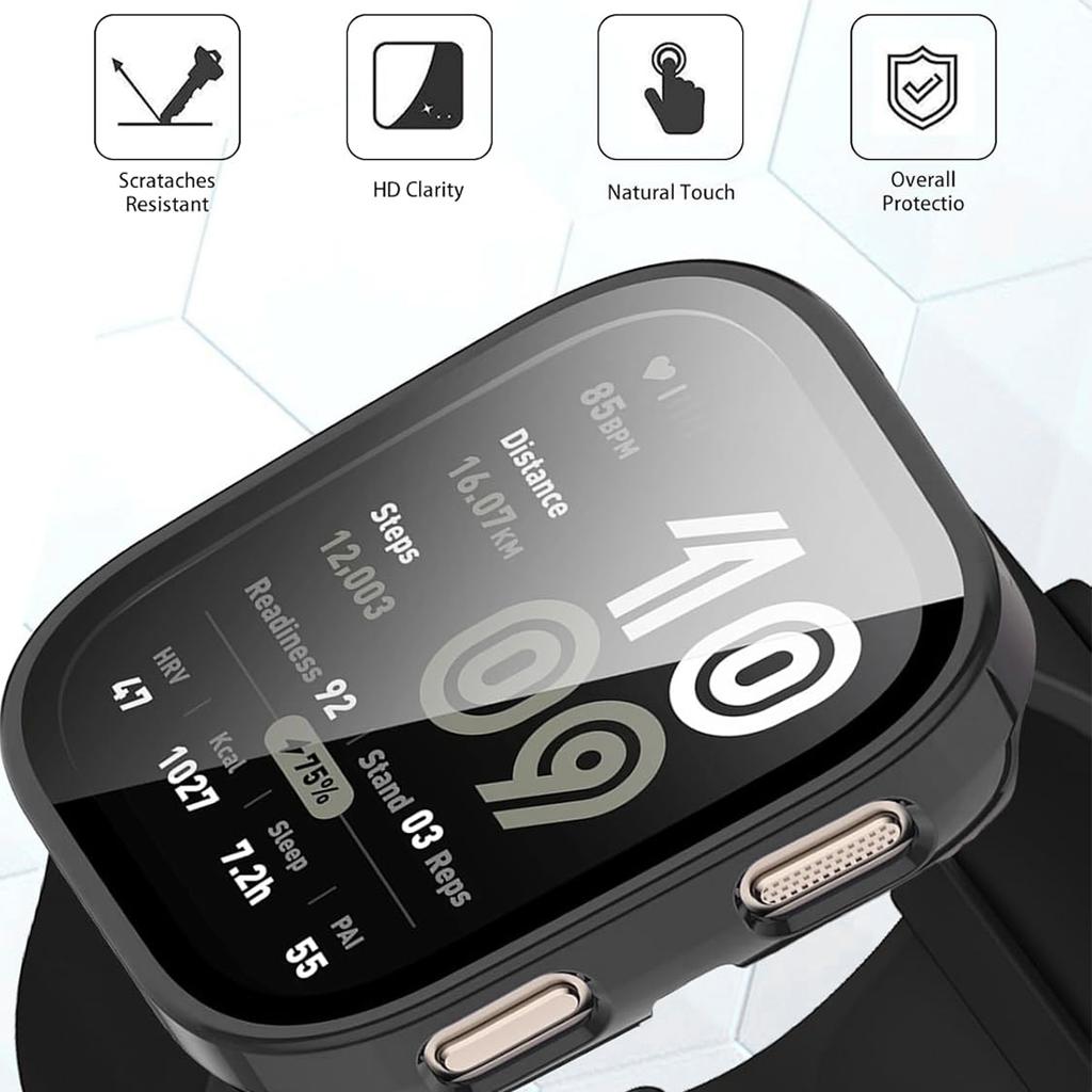 Чехол + Стекло для Amazfit Bip 6, Защитная пленка от царапин, Бампер, Закаленное стекло, Защитная крышка экрана для Amazfit Bip6, Аксессуары