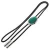 Зеленый агатовый камень Loop Tie Сделано в Японии Ожерелье Polar Tie Polo Tie Bolo Tie lt-ga
