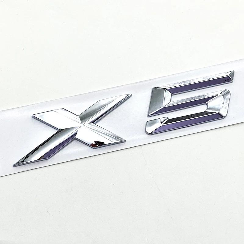 FD23-Black Trunk Emblem Decal Sticker for BMW X5 E70 E53 F15 F85 G05 F95 G18 E71 F16