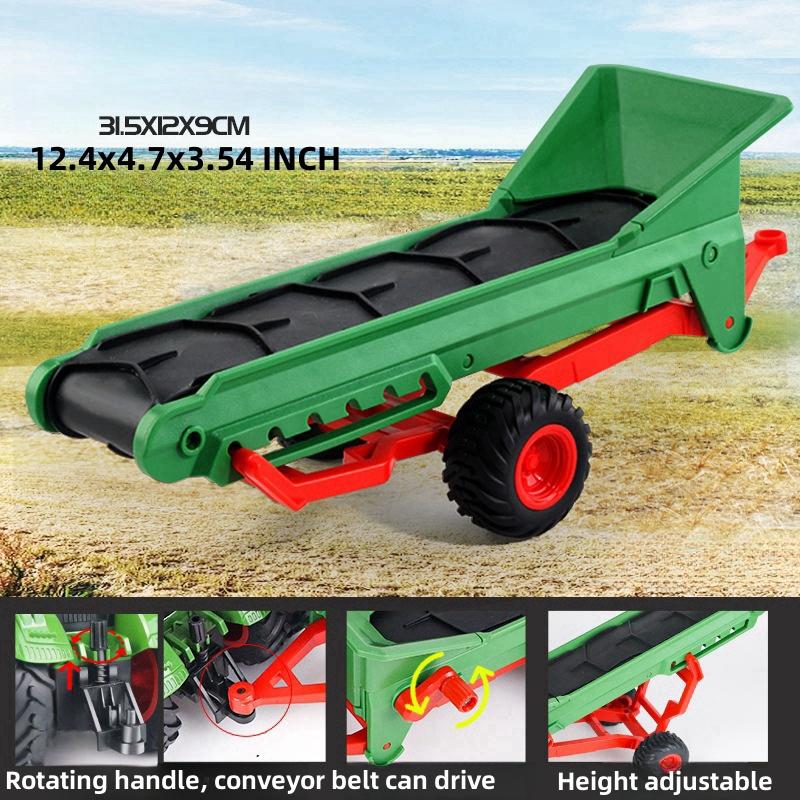 Крупномасштабные тракторные игрушки, DIY фермерский автомобильный игровой набор, игрушечный транспортный прицеп, инженерные подарки на день рождения