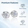 925 Sterling Silver Earrings Inlaid With Zircon Crystal Flower Earrings Charm Jewelry For Women Gift EngagementGood product