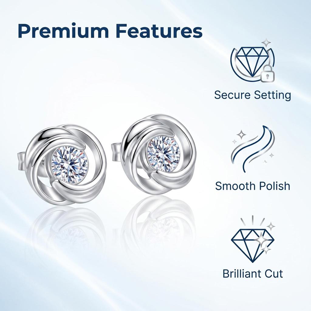 925 Sterling Silver Earrings Inlaid With Zircon Crystal Flower Earrings Charm Jewelry For Women Gift EngagementGood product