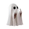 1/2/3/4/6Pcs Halloween Middle Finger Ghost Figurine Mini Spooky Ghost Statue Holiday Party Home Office Desktop Decoration Ornament