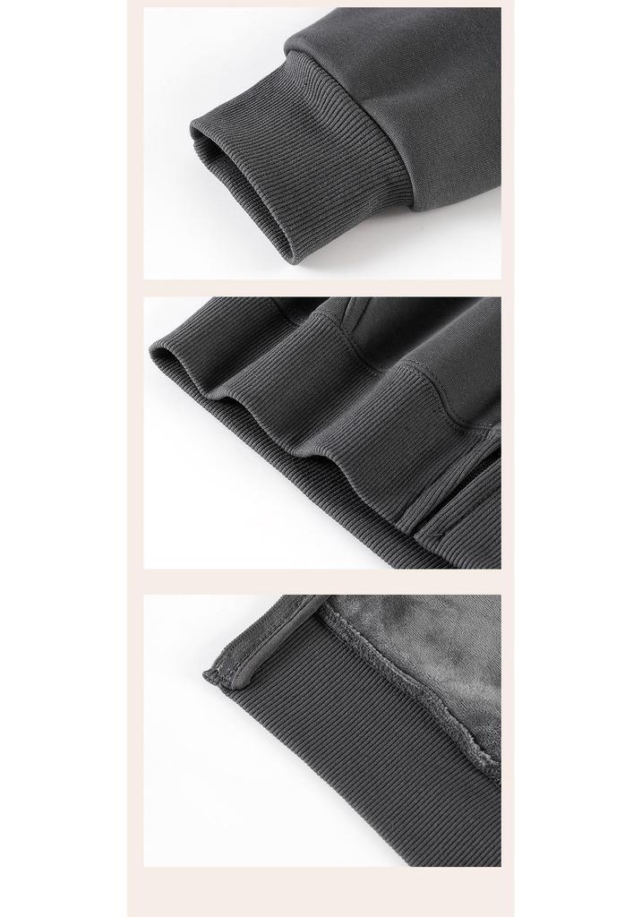 2025 Fleece-Lined Hoodie Jacket: Autumn/Winter Casual Sportswear