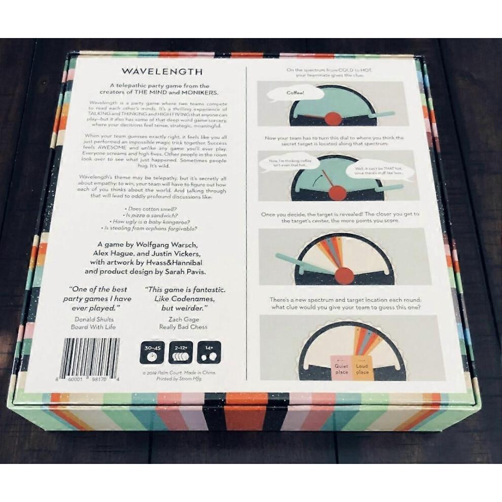 Wavelength Telepathic Party Card Game Read Minds for 2-12 players aged 14+ from CMYK