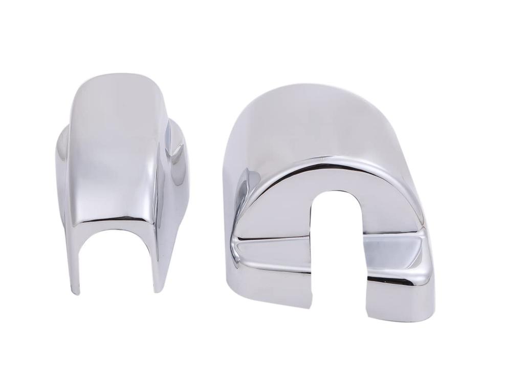 Isuzu Five Star Giga Chrome Mirror Base Left and Deco Art Custom Aftermarket Stays, Covers, Right, 2-Piece Set, Truck, Truck, Truck, Parts, (Silver