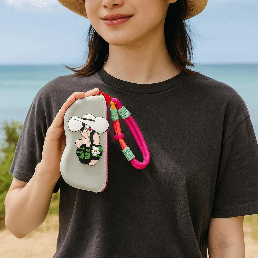 Waterproof Silicone Glasses Bag Dustproof Small Items Bag Simple Silicone Eyeglasses Case Female