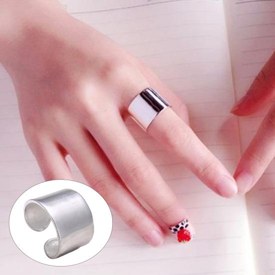 Медное кольцо Художественное декоративное открытое кольцо с широким краем