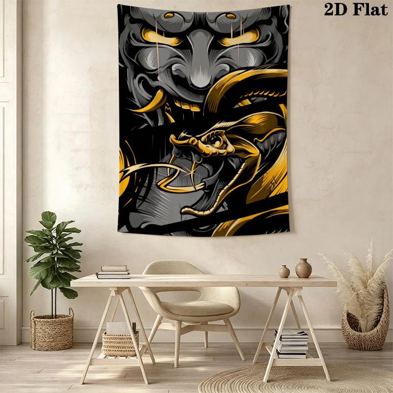 Snake and ghost Pattern Home Decor Tapestry, Wall Hanging, Decorative RV Wall Cloth.MGT0918481