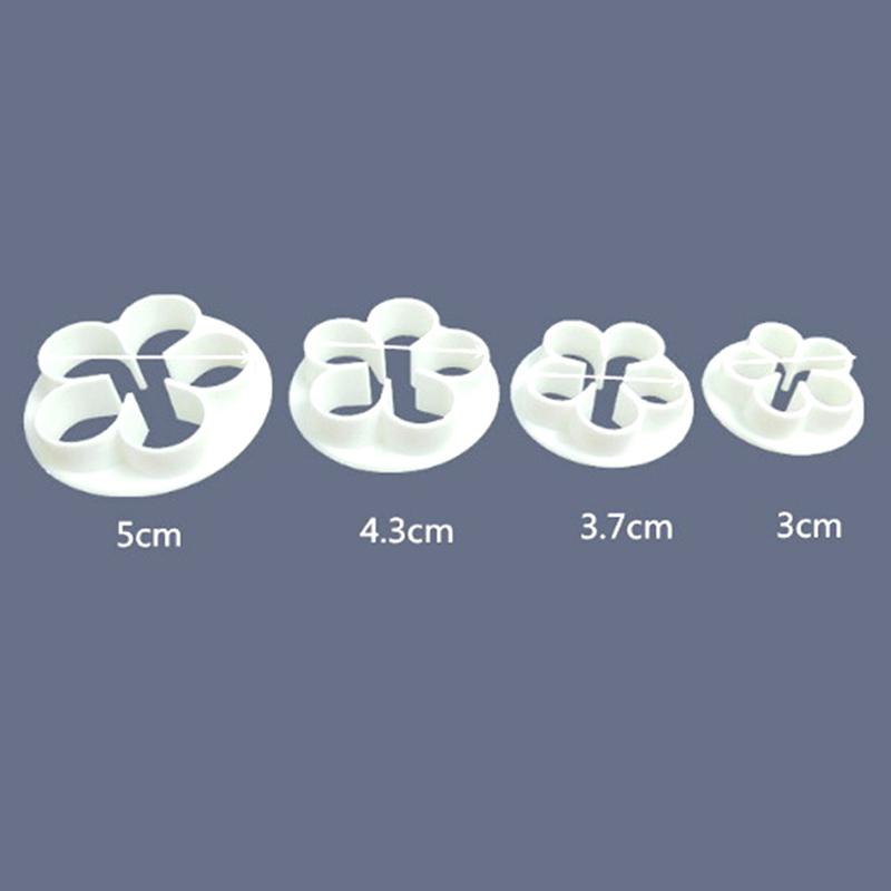 4 шт. Форма для выпечки помадки в виде розы, инструмент для украшения выпечки