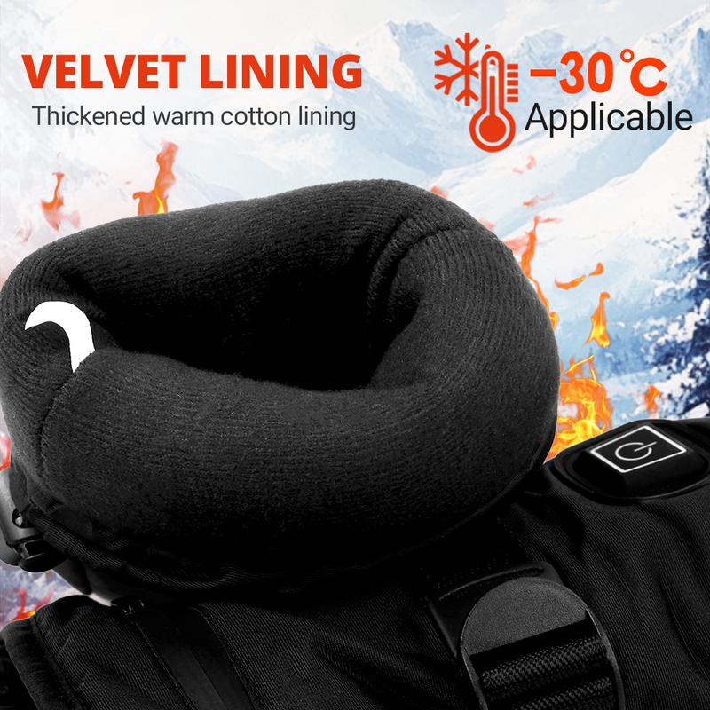 Rechargeable Electric Heated Gloves Waterproof Women Men Touch Screen Thermal Motorcycle Gloves Heated Motorbike Skiing Riding