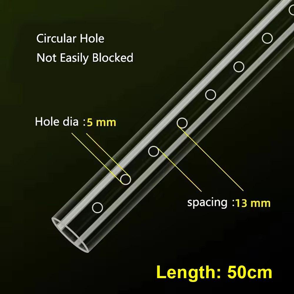 1Pcs Transparent Outflow Pipe 50cm Aquarium Filter New Fish Tank Rain Spray Bar