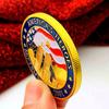 2001 US 9/11 World Trade Center, gold-plated commemorative medal, creative gift, gold coin, commemorative coin, coin