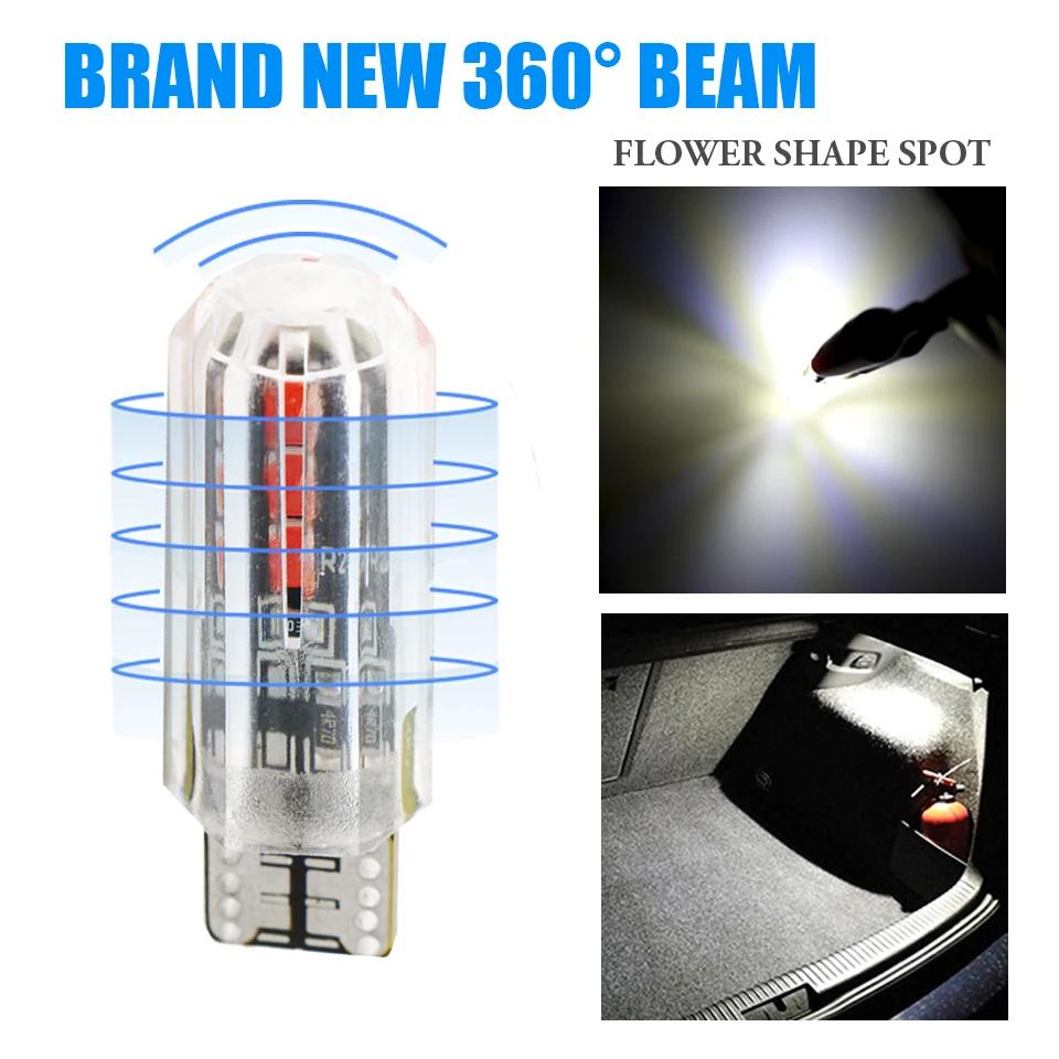 2x Acrylic LED W5W SMD Car Signal Light Bulb 902 921 Wedge License Plate Door Lamp White 12V Drop Shipping Supported