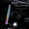 RGB светодиодная лента с Bluetooth и голосовым управлением - Световая панель с датчиком цвета, световой эффект под музыку и атмосферное освещение для рабочего стола или автомобиля.