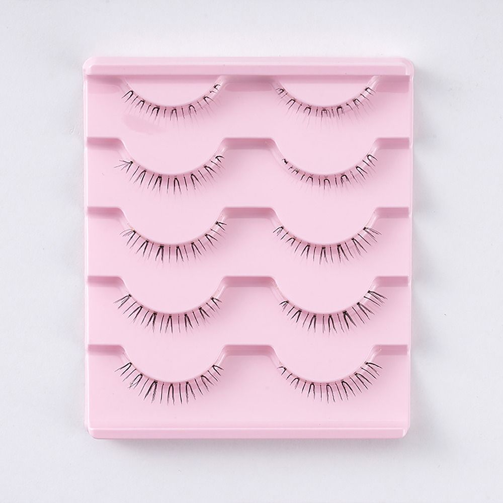 5pairs Transparent Stems Lower Eyelashes Whole Pair Eye Makup Tool Soft Eyelash Extension Beauty
