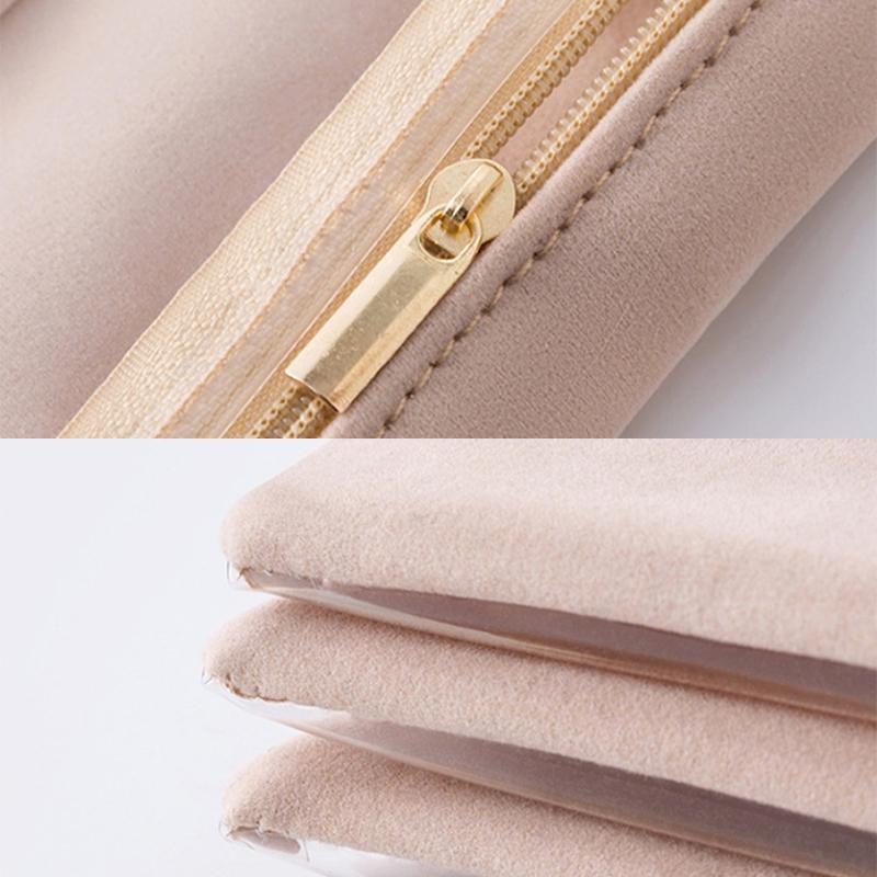 Портативная бархатная шкатулка для украшений, сережек, ожерелий, колец, браслетов, безделушек, аксессуаров, сумка на молнии, водонепроницаемая, пылезащитная сумка для путешествий