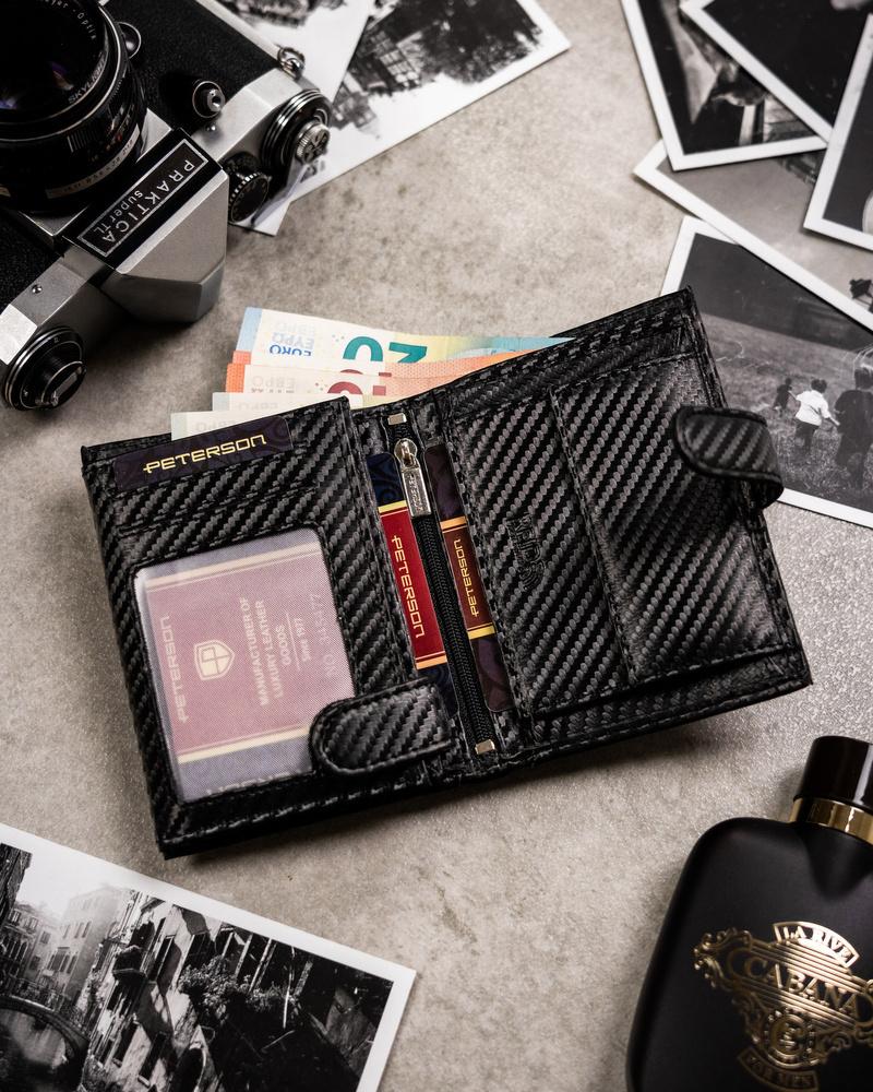 Carbon Gift Set with Wallet and Keychain - Peterson