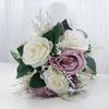 Свадебные букеты невесты Свадебный букет Искусственные розы Цветы Невесты Свадебные букеты Шелковые цветы ручной работы для церковной вечеринки Украшение дома