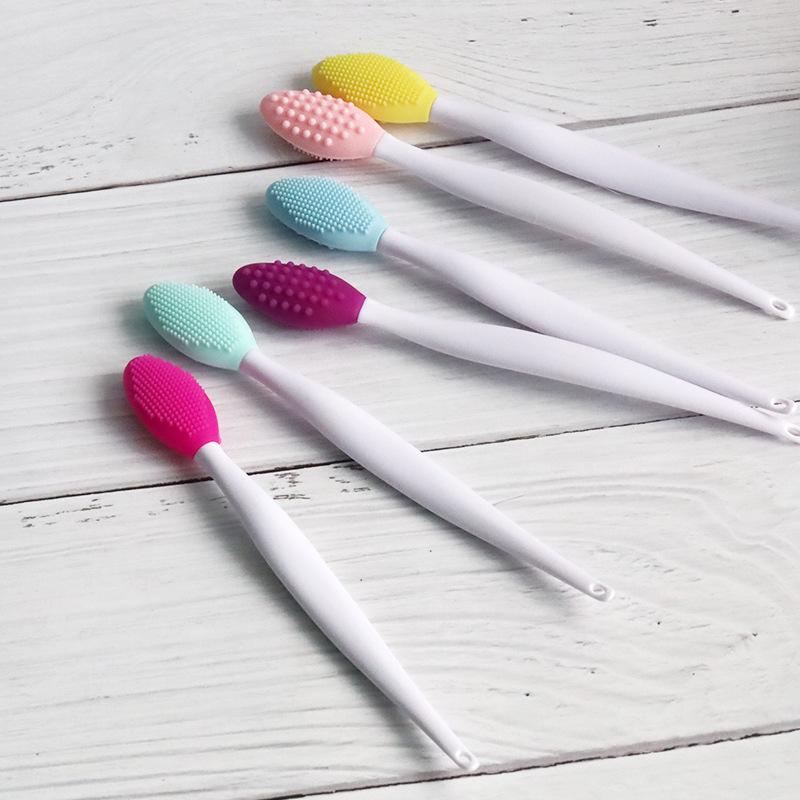 1Pcs Silicone Face Cleansing Brush Exfoliating Nose Clean Blackhead Removal Brushes Skin Care Wash Silicone Brush Skin Care Tool