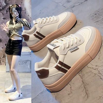 Обувь Dexun женская повседневная обувь 2024 года, летние новые белые туфли на платформе, универсальные спортивные туфли для сноуборда в стиле ретро, обувь Forrest Gump