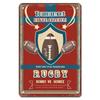 Sports Ball Game Posters Vintage Metal Tin Signs Decor Plaque Billard Bowling Rugby Football Home Wall Decor Room Decoration