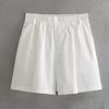 Women's Kaslead Fashion Style Imitation Linen Shorts Tops