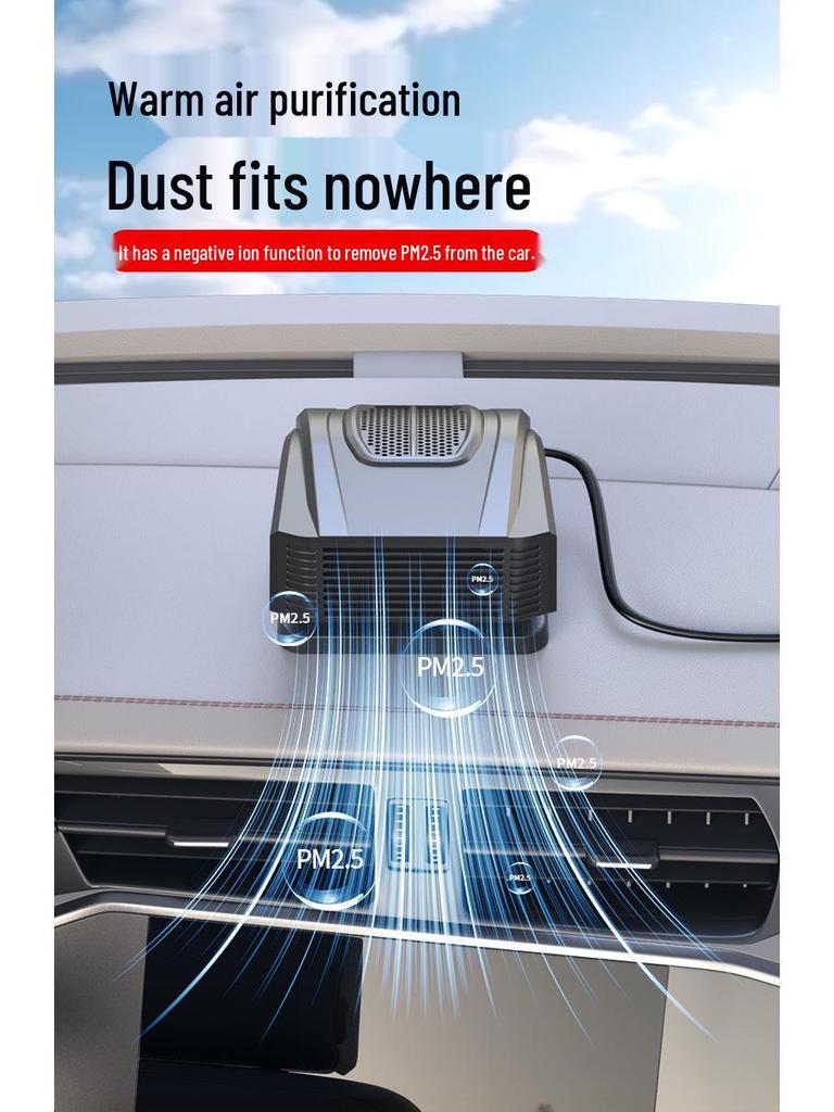 Автомобильный обогреватель 12 В с быстрым нагревом: Зимний антизапотеватель и размораживатель стекол