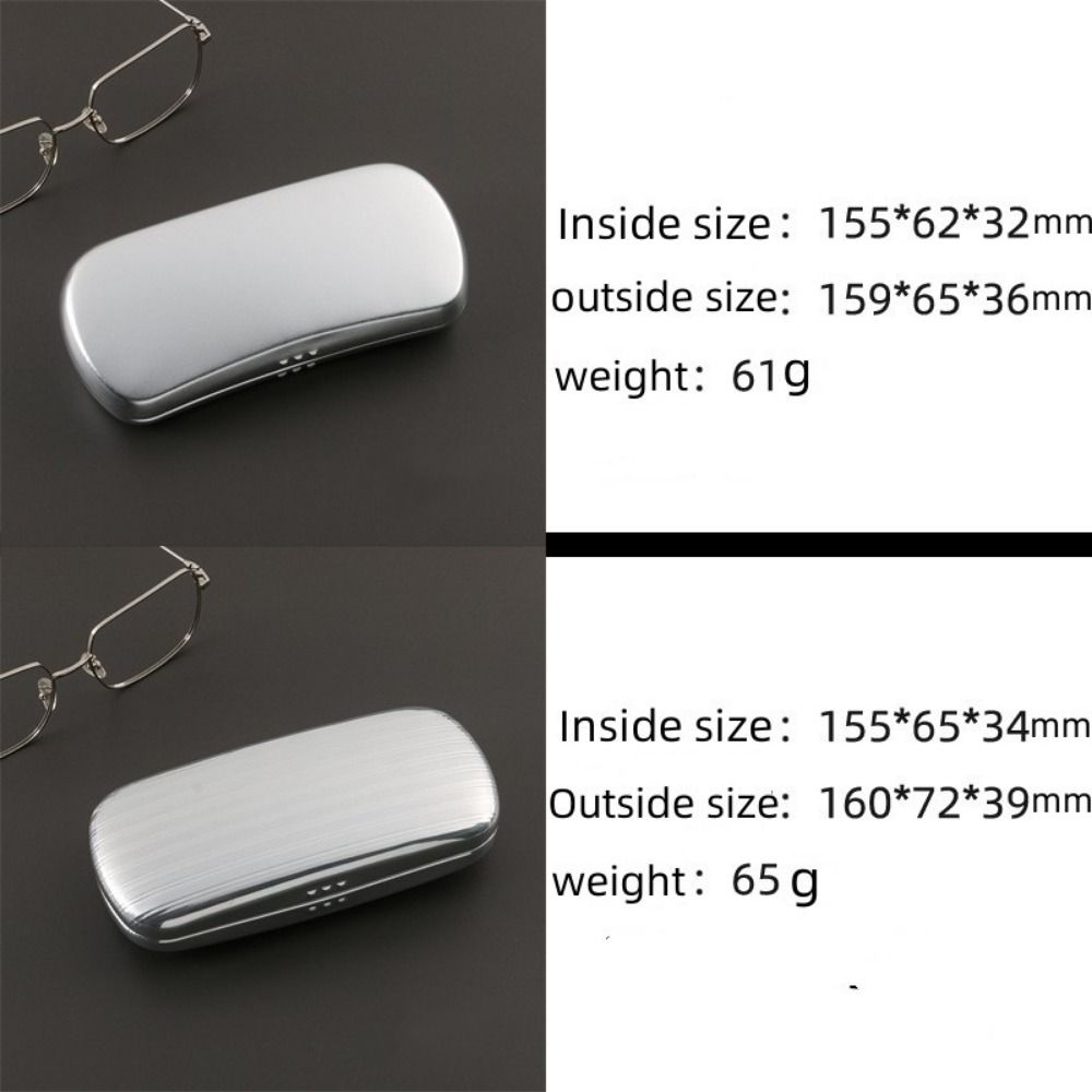 Портативные коробки для очков Футляр для очков из алюминиевого сплава Коробка для хранения Коробка для солнцезащитных очков Футляр для очков для близорукости