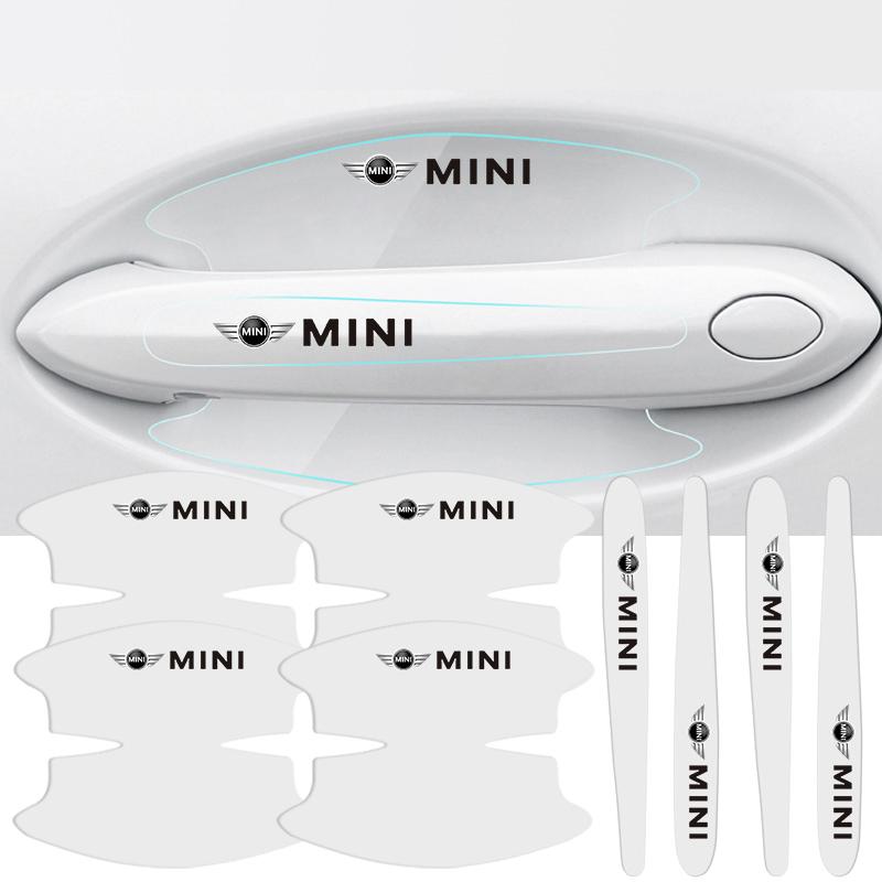 Car Door Bowl Film Transparent Handle Sticker Protector Cover For Mini Cooper JCW Works R56 R50 F54 F55 F56 F57 F60 R52 R55 R53 DD22