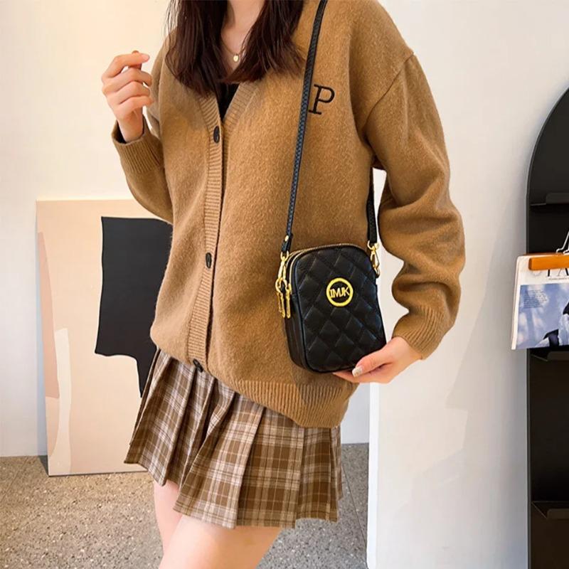 Высококачественная женская наплечная сумка из мягкой кожи, 3-слойная, сумки для рук, сумка через плечо, роскошный дизайнерский женский маленький кошелек-мессенджер