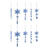 Christmas Acrylic Transparent Decorative Pendant, Christmas Tree Snowflake Decorative Pendant