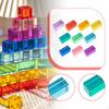 Colorful Building Blocks Set for Kids with Acrylic GEM Cubes Stacking And Sensory Play