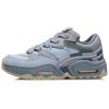 Li Ning CF Thick Sole Height Increasing Cushioning Versatile Bread Shoes Low Top Sports Casual Shoes Men Sneaker Mist-Blue AGCR437-4